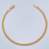 Pulso Cubana 2.25gr / 18.6cm / Oro Amarillo +1 18K &
