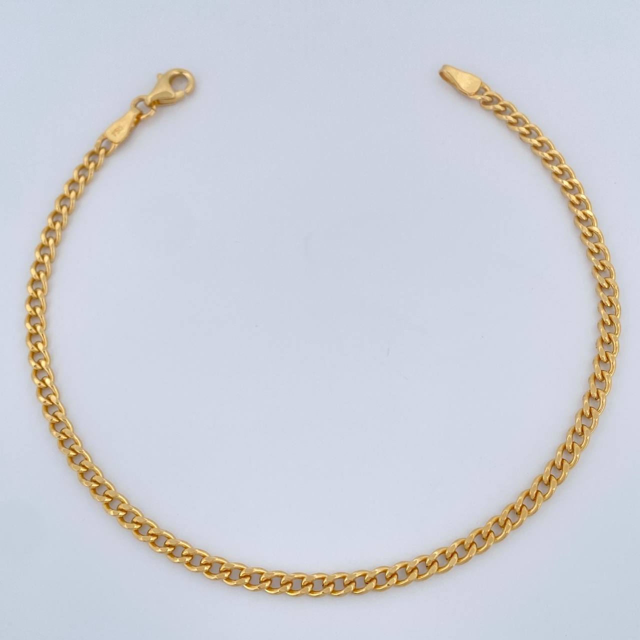 Pulso Cubana 2.55gr / 19cm / Oro Amarillo +1 18K &