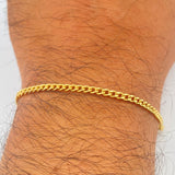Pulso Cubana 2.55gr / 19cm / Oro Amarillo +1 18K &