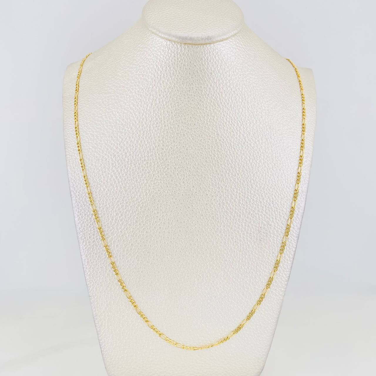 Cadena Fígaro 1.75g / 60cm / 1.9mm Oro Amarillo 18K