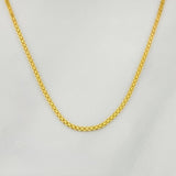 Cadena China 2g / 60cm / 1.05mm Oro Amarillo 18K