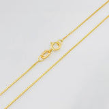 Cadena Veneciana 1.2g / 45cm / 0.6mm Oro Amarillo 18K