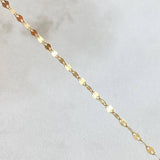 Set Cadena y Dije Flor Espejo + Virgen Milagrosa 1.45gr / 50cm / Oro 18K (Oferta) ©