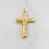 Dije Cruz Cristo Doble 3.4gr / 5.8cm / Oro Amarillo 18K $