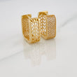 Candongas Cuadradas 6.4gr / 1.5cm / Oro Amarillo 18K %