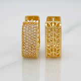 Candongas Cuadradas 6.4gr / 1.5cm / Oro Amarillo 18K %