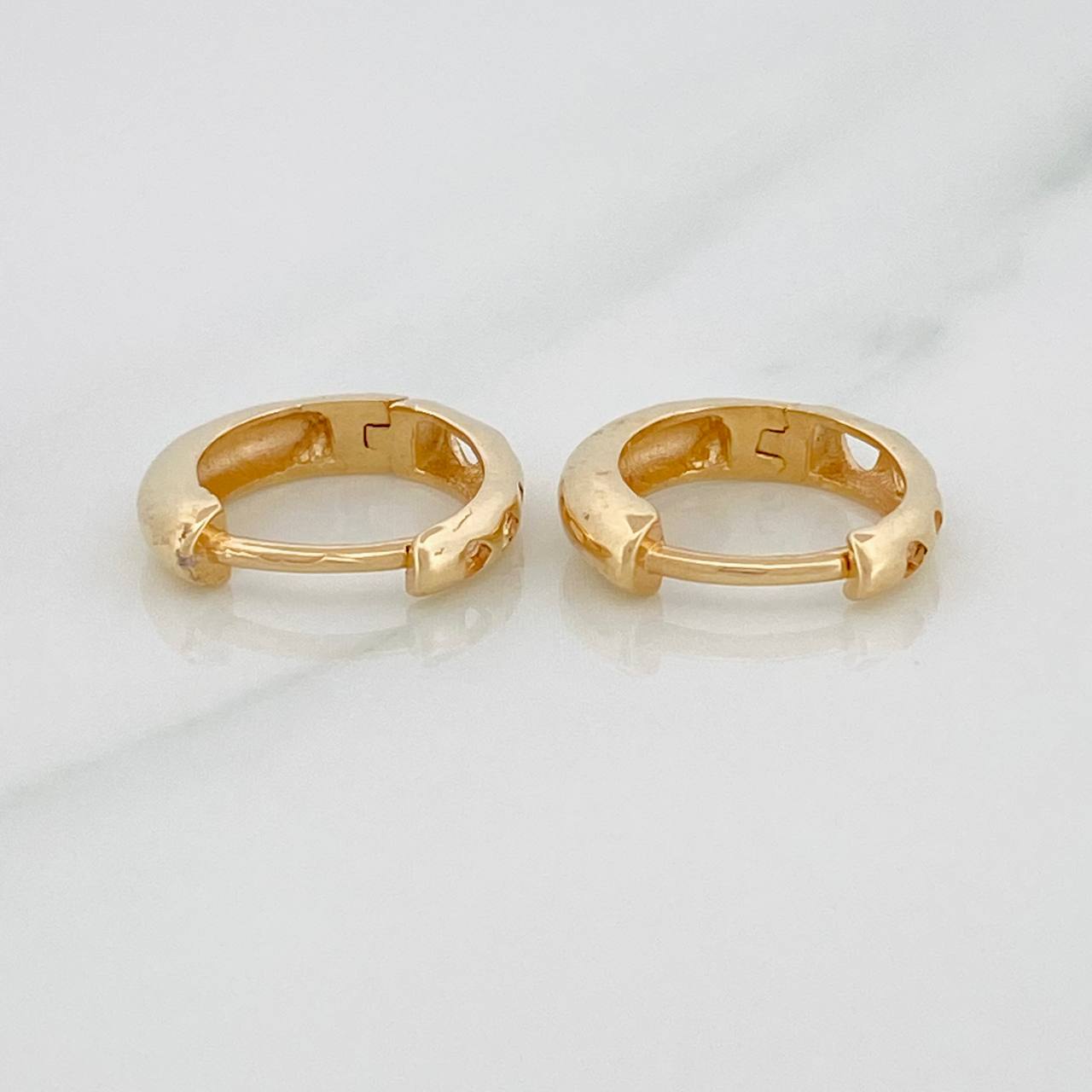 Candongas Tubulares 1.65gr / 1cm / Oro Amarillo 18K %
