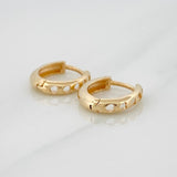 Candongas Tubulares 1.65gr / 1cm / Oro Amarillo 18K %