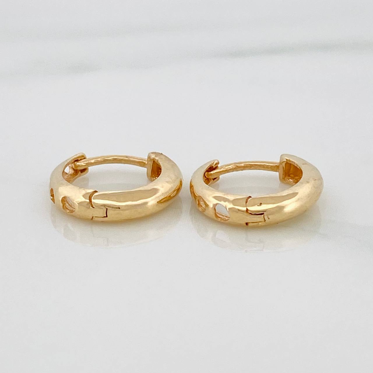 Candongas Tubulares 1.65gr / 1cm / Oro Amarillo 18K %