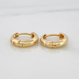 Candongas Tubulares 1.65gr / 1cm / Oro Amarillo 18K %