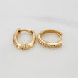 Candongas Linea Ovalada 2.15gr / 1.5cm / Oro Amarillo 18K %