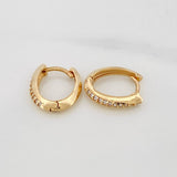 Candongas Linea Ovalada 2.15gr / 1.5cm / Oro Amarillo 18K %