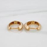 Candongas Linea Ovalada 2.15gr / 1.5cm / Oro Amarillo 18K %