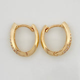 Candongas Linea Ovalada 2.15gr / 1.5cm / Oro Amarillo 18K %