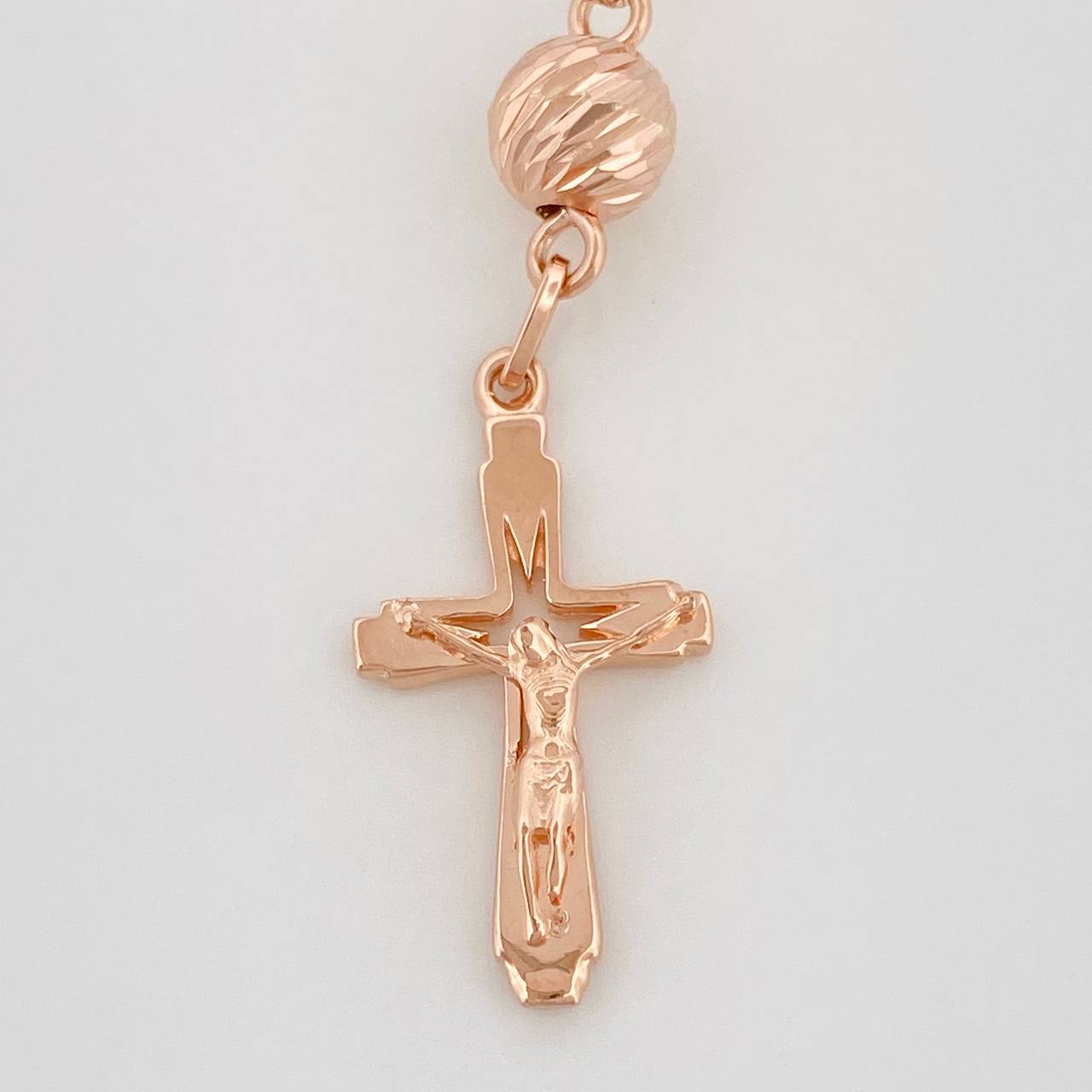 Rosario Virgen Milagrosa 16.1gr / 61cm / 6mm-5mm Oro Rosa 18K %