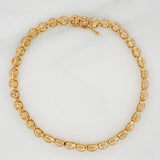 Pulso Tennis 9.65gr / 19.5cm / 4.48mm Oro Amarillo 18K %