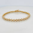 Pulso Tennis 9.25gr / 19.1cm / Oro Amarillo 18K &