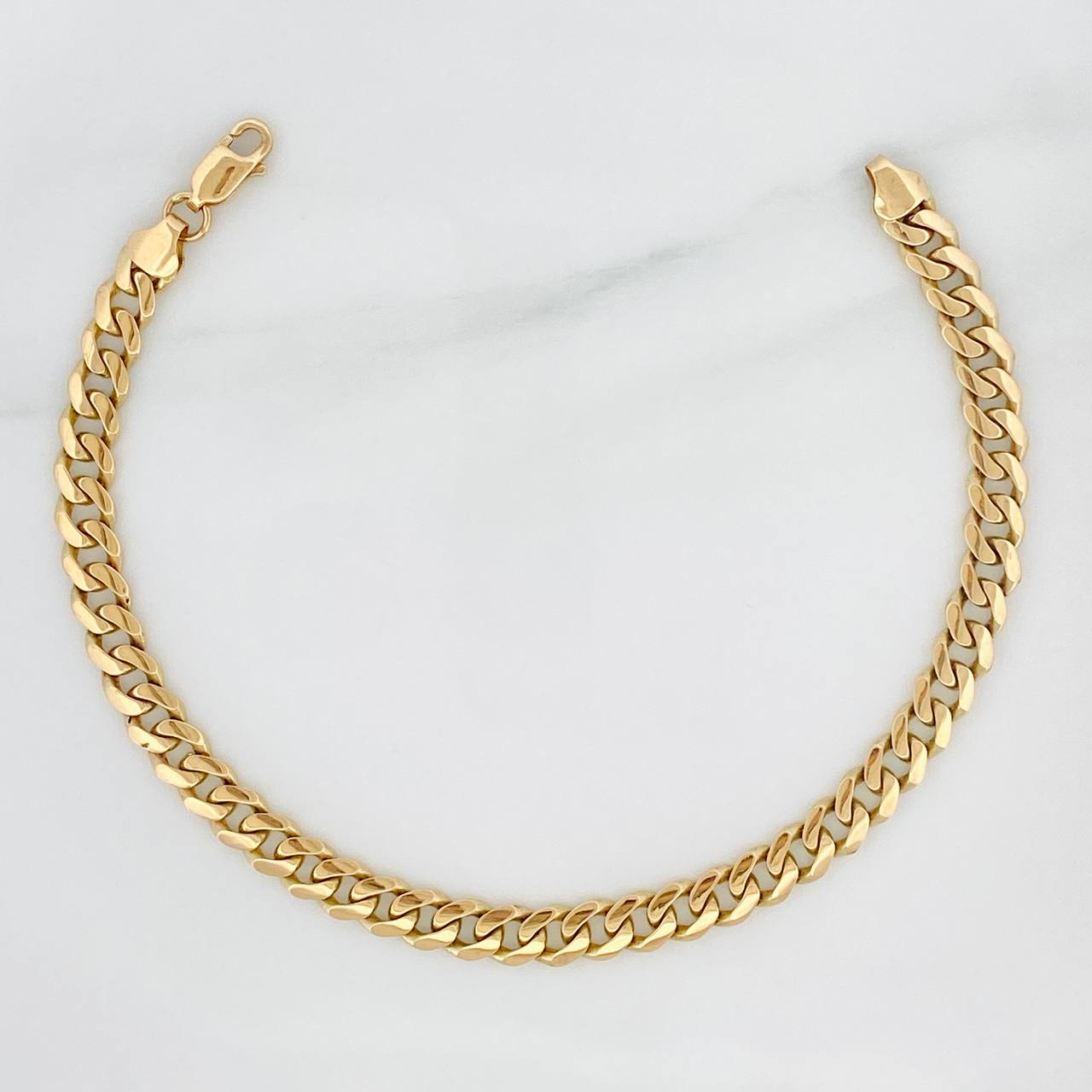 Pulso Cubano 7.25gr / 20.2cm / Oro Amarillo 18K &