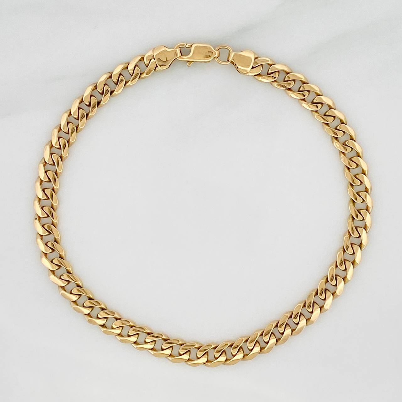 Pulso Cubano 7.1gr / 20.2cm / 5.14mm Oro Amarillo 18K %