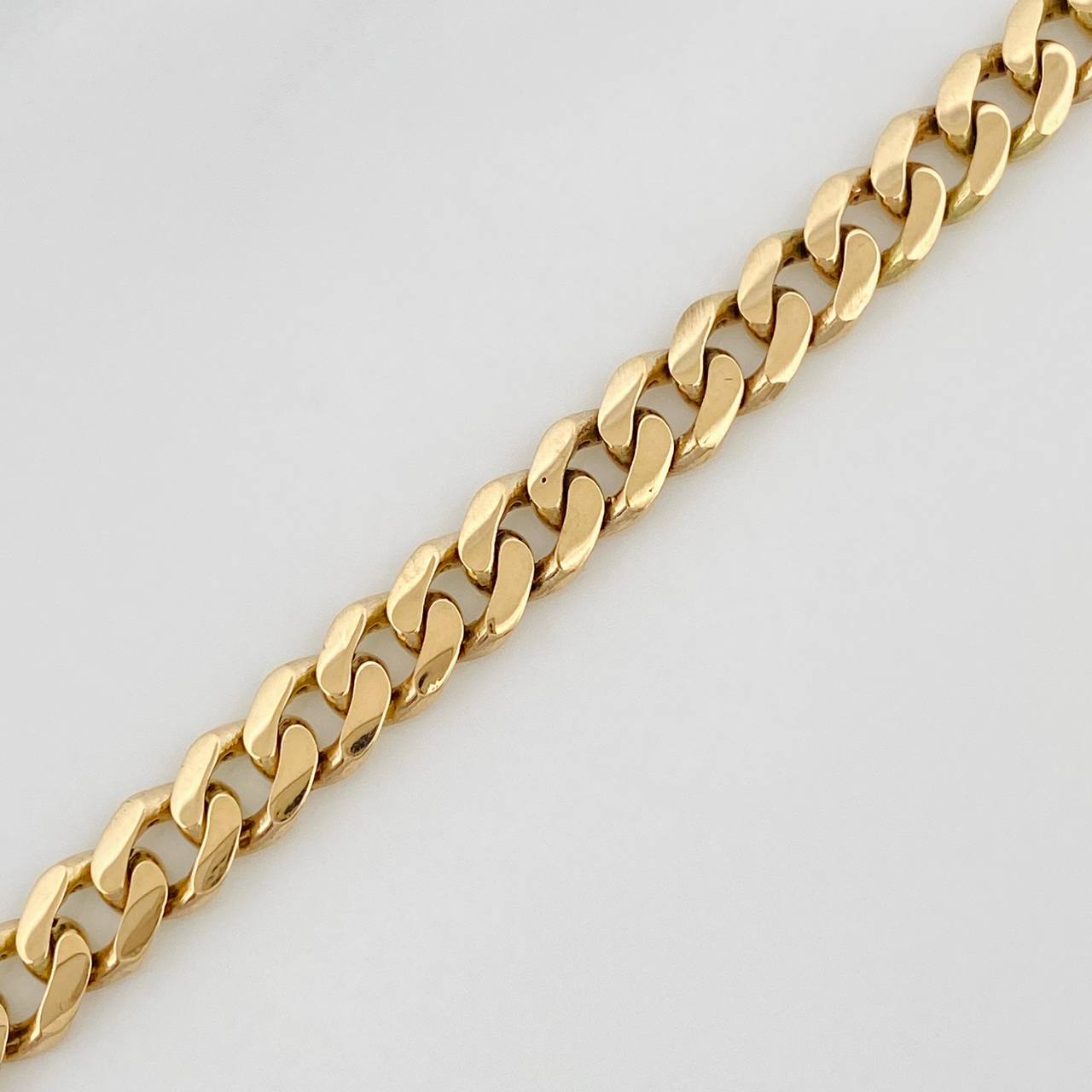 Pulso Cubano 7.25gr / 20.2cm / Oro Amarillo 18K &