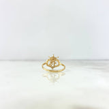 Anillo Corazons 15s 1.8gr / T5 3/4 / Circones Blancos Oro Amarillo