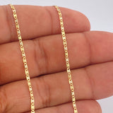 Cadena Escalera Plana 2.45gr / 60cm / Tres Oros +3 18K &