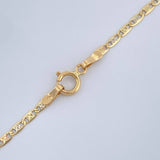 Cadena Escalera Plana 2.45gr / 60cm / Tres Oros +3 18K &
