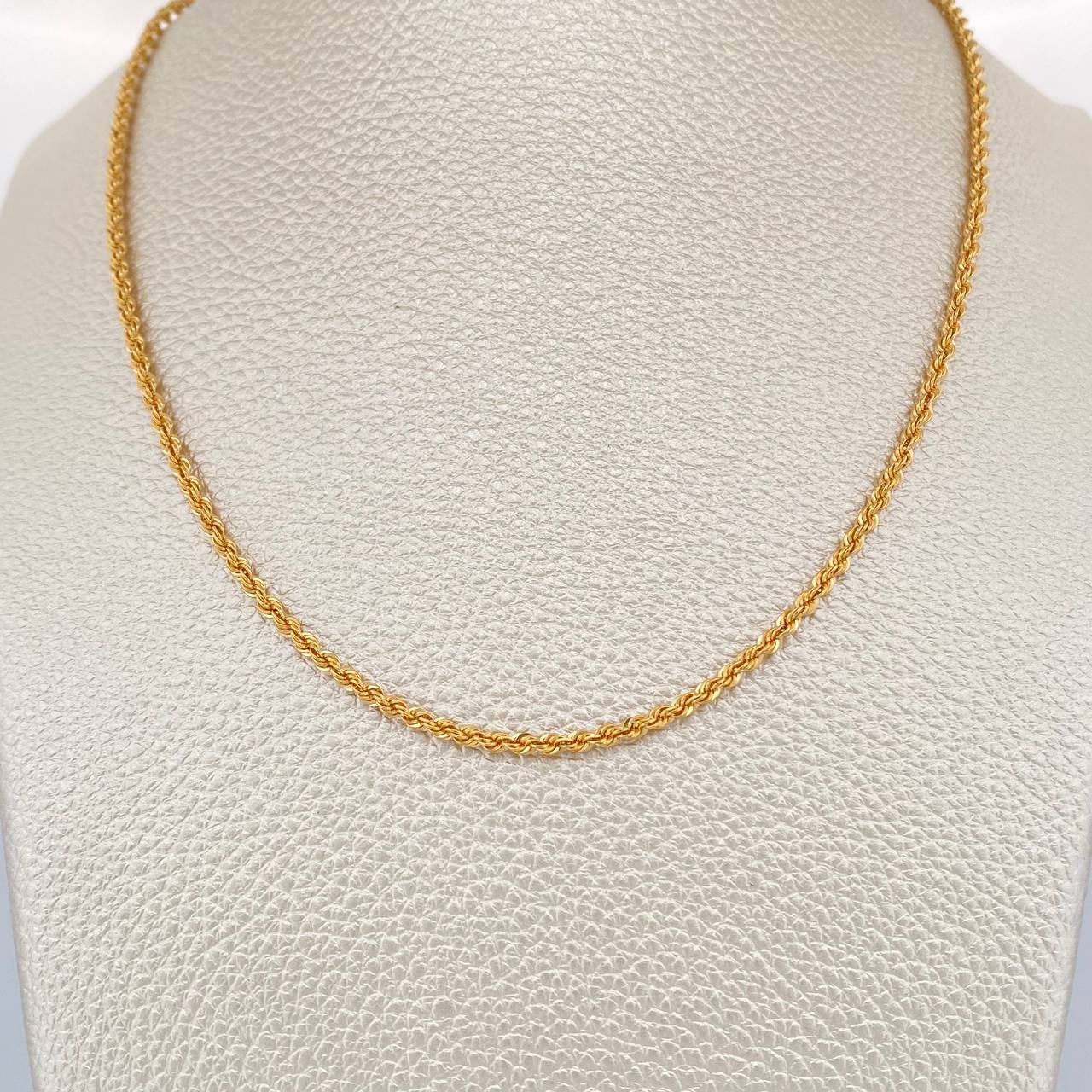 Cadena Lazo 3.6gr / 60cm / 1.85mm Oro Amarillo +3 &