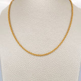 Cadena Lazo 3.6gr / 60cm / 1.85mm Oro Amarillo +3 &