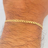 Pulso Cubano 3.7gr / 21cm / Oro Amarillo +1 18K &