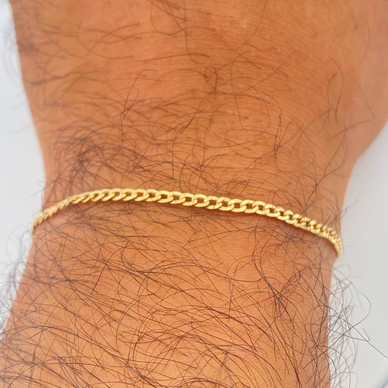 Pulso Cubano 1.55gr / 19.5cm / Oro Amarillo +1 18K &
