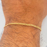 Pulso Cubano 1.55gr / 19.5cm / Oro Amarillo +1 18K &
