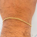 Pulso Cubano 1gr / 19.3cm / Oro Amarillo +1 18K &