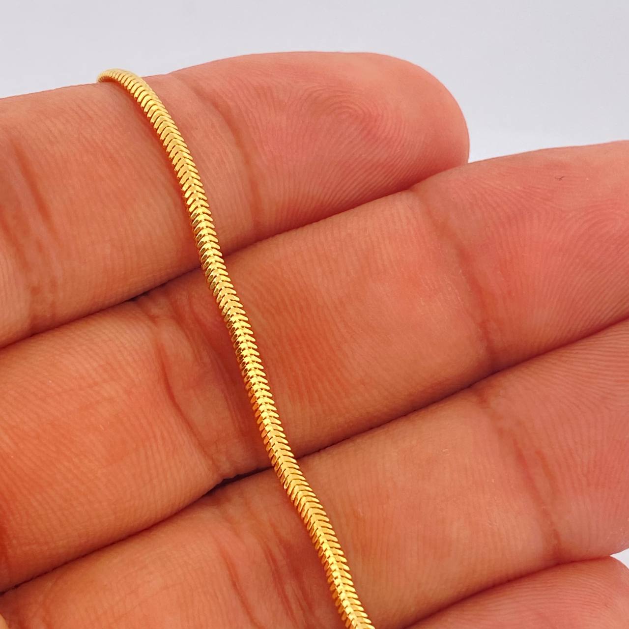 Pulso Serpiente 2.4gr / 19.5cm / Oro Amarillo +3 18K &