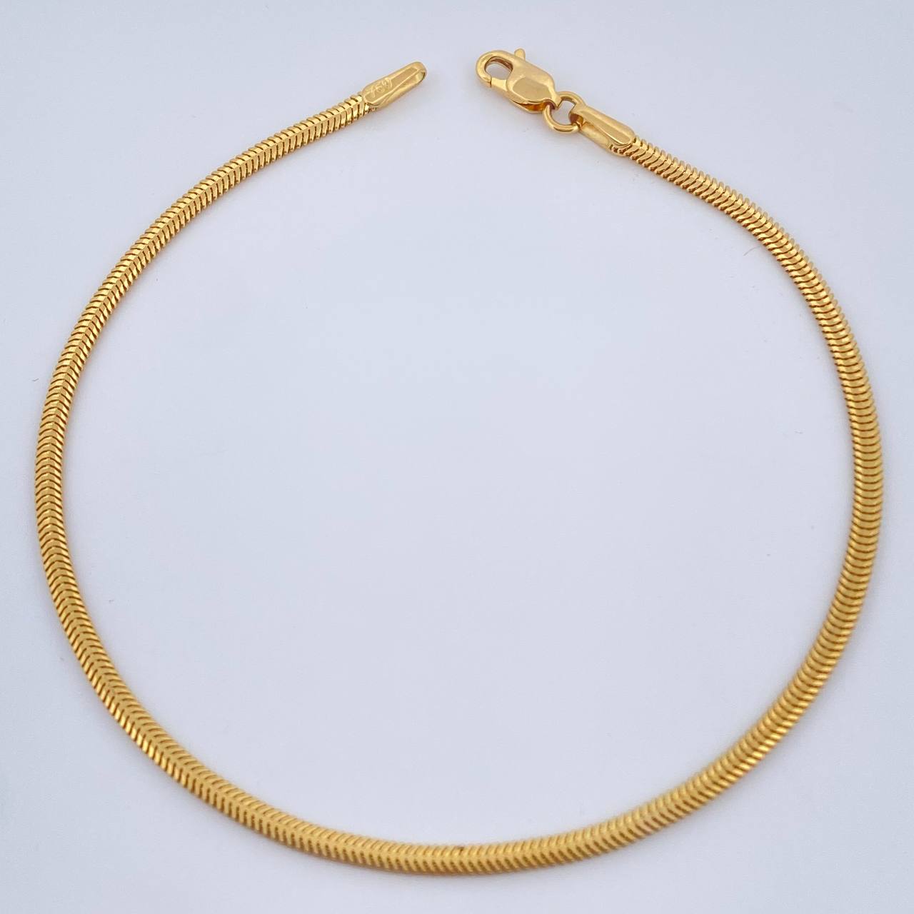 Pulso Serpiente 2.4gr / 19.5cm / Oro Amarillo +3 18K &