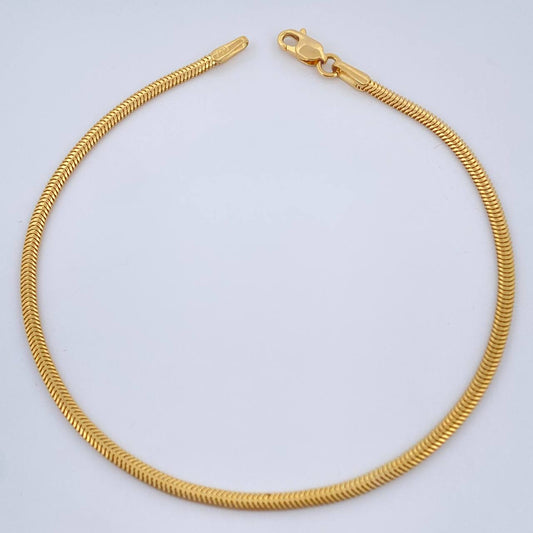 Pulso Serpiente 2.4gr / 19.5cm / Oro Amarillo +3 18K &