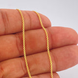 Cadena China 3.3gr / 59.8cm / Oro Amarillo +3 18K &