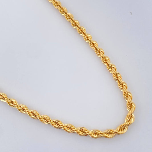 Cadena Lazo 3.6gr / 60cm / 1.85mm Oro Amarillo +3 &
