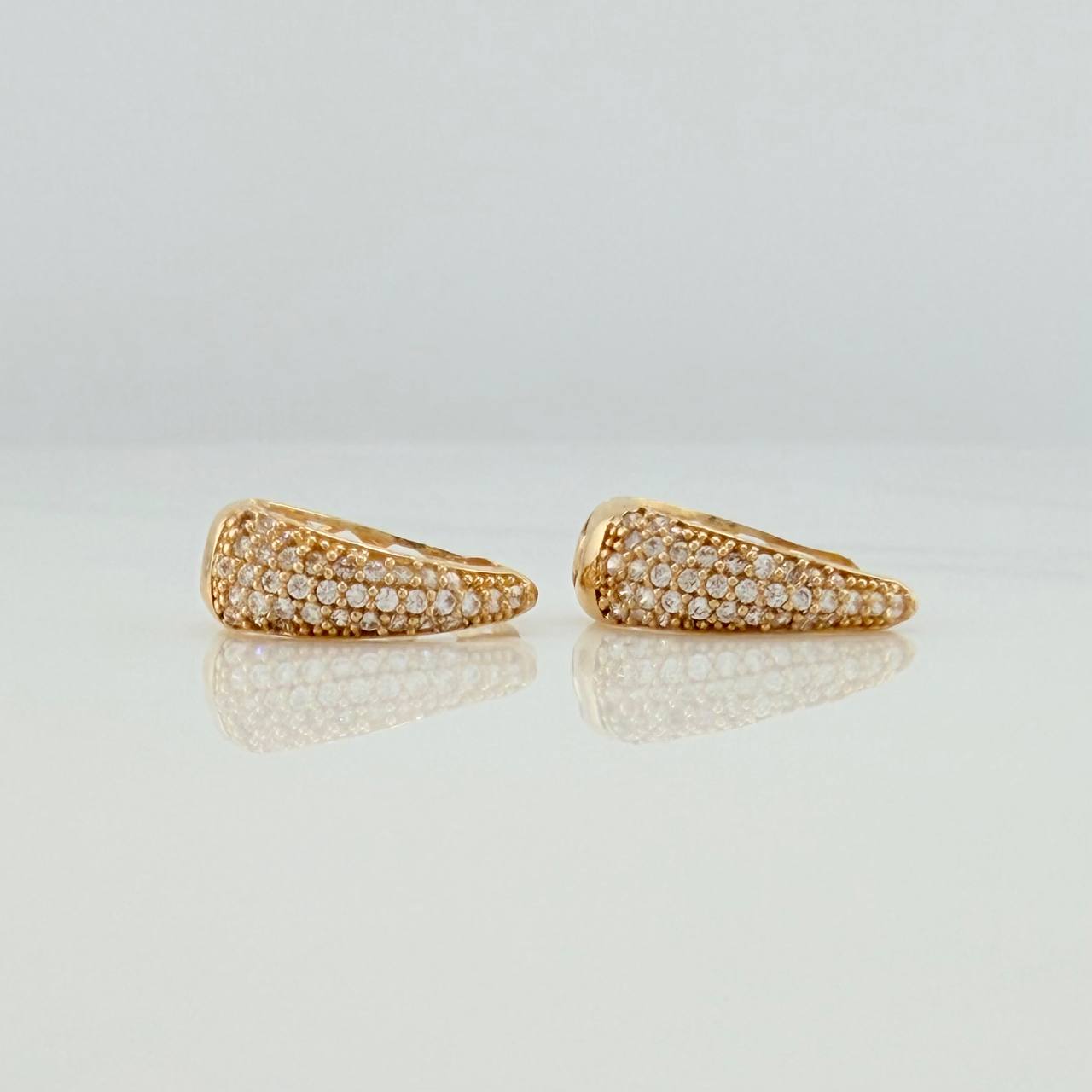 Candongas Daly Basteada 2.5gr / 1.5cm / Oro Amarillo 18K &