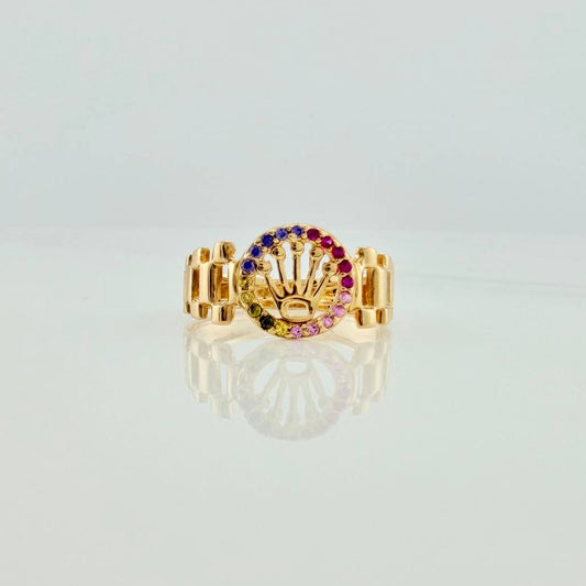 Anillo Correa Corona 2.45gr / T6 1/4 / Oro Amarillo 18K