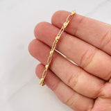 Pulso Rustico Burbuja 4.1g / 21cm / 3.4mm Oro Amarillo 18K