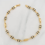 Pulso Rustico Tribal 5.2g / 22cm / 4.6mm Oro Amarillo 18K
