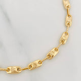 Pulso Rustico Corona 4.95g / 20cm / 4.3mm Oro Amarillo 18K