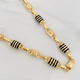 Cadena Rustica Barril 19.9g / 65cm / 5.4mm Oro Amarillo 18K
