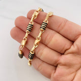 Cadena Rustica Barril 19.9g / 65cm / 5.4mm Oro Amarillo 18K
