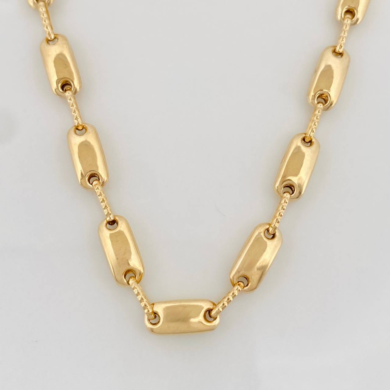 Cadena Rustica Adije 13.75g / 60cm / 4.45mm Oro Amarillo 18K