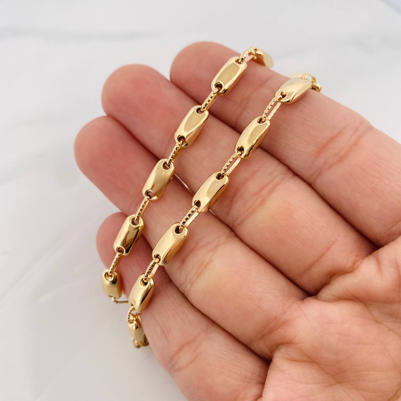 Cadena Rustica Adije 13.75g / 60cm / 4.45mm Oro Amarillo 18K