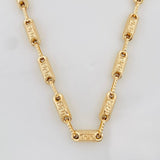 Cadena Rustica Tribal 12.75g / 60cm / 3.7mm Oro Amarillo 18K