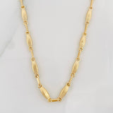 Cadena Rustica Eslabon 8.7g / 50cm / 3.3mm Oro Amarillo 18K