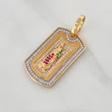 Dije Virgen de Guadalupe 7.05g / 4cm Dos Oros Amarillo Blanco 18K